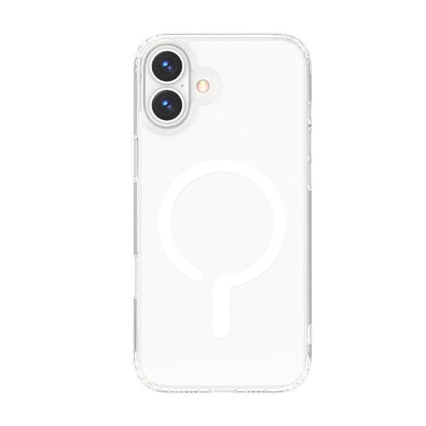 LZEl iPhone 16 Plus MagClear Fusion Case With MagSafe Clear | CLEAR/WHITE LZEl iPhone 16 Plus MagClear Fusion Case With MagSafe Clear | CLEAR/WHITE
